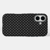 Nahtloses schwarz-weißes Tupfenmuster  Case-Mate iPhone Hülle (Rückseite (Horizontal))