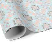 Nahtloses Seashell-Muster Geschenkpapier (Rolleneckpunkt)