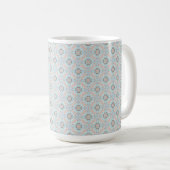 Nahtloses Seashell-Muster Kaffeetasse (VorderseiteRechts)