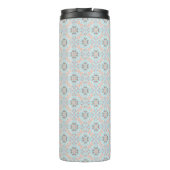 Nahtloses Seashell-Muster Thermosbecher (Rückseite)