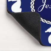 Nahtloses Seepferd Muster Mousepad (Ecke)