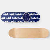 Nahtloses Seepferd Muster Skateboard (Horizontal)