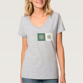 Nahtloses skandinavisches Weihnachtspremium-Muster T-Shirt