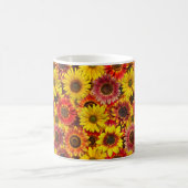 Nahtloses Sonnenblumenmuster Kaffeetasse (Mittel)