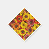 Nahtloses Sonnenblumenmuster Serviette (Ecke)