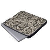 Nahtloses Spitzenmuster Laptopschutzhülle (Vorne Knopf)