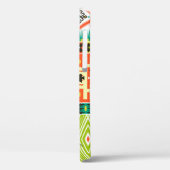 Nahtloses Stammmuster mit geometrischen Elementen Case-Mate iPhone Hülle (Rückseite / Links)