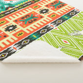 Nahtloses Stammmuster mit geometrischen Elementen Sherpadecke (3/4)