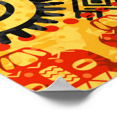 Nahtloses Stammmuster Poster (Ecke)