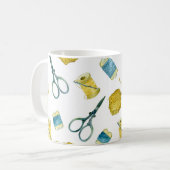Nahtloses Strickmuster Kaffeetasse (Vorderseite Links)