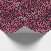 Nahtloses symmetrisches Leopard-Tiermuster Geschenkpapier (Ecke)