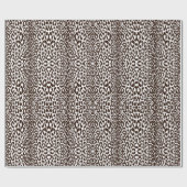 Nahtloses symmetrisches Leopard-Tiermuster Geschenkpapier (Flach)
