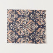 Nahtloses symmetrisches Muster im Damaskasstil.  Wandteppich (Vorderseite (Horizontal))