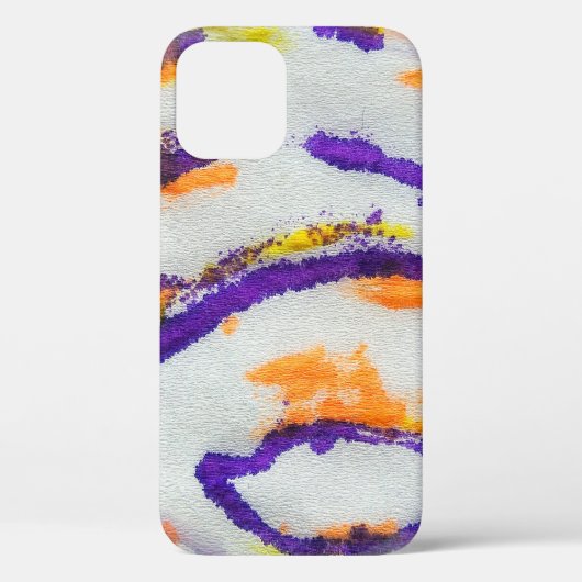 Nahtloses Tier Zebra. Schmutziges Kunstmuster. Abs Case-Mate iPhone Hülle (Rückseite)