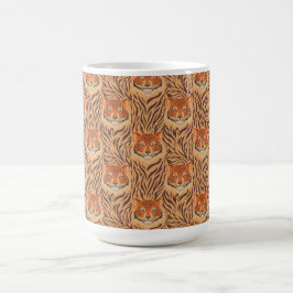 Nahtloses Tigerstreifenmuster Kaffeetasse