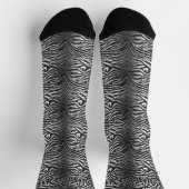 Nahtloses Tigerstreifenmuster Socken (Oben)