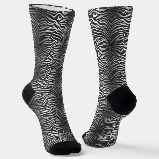 Nahtloses Tigerstreifenmuster Socken (Gewinkelt)