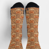 Nahtloses Tigerstreifenmuster Socken (Oben)