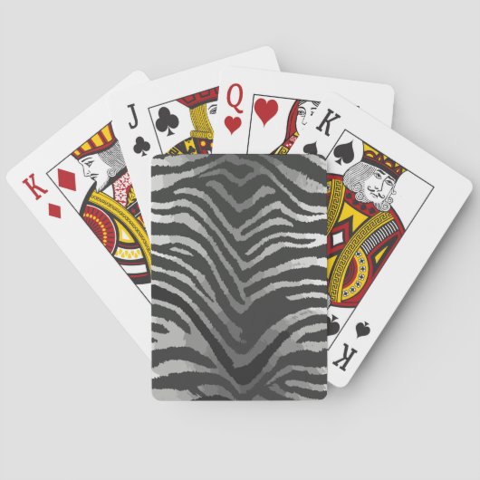 Nahtloses Tigerstreifenmuster Spielkarten (Rückseite)