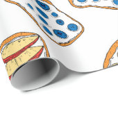 Nahtloses Toastmuster Geschenkpapier (Rolleneckpunkt)