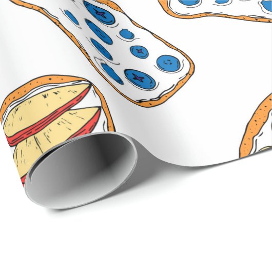 Nahtloses Toastmuster Geschenkpapier (Rolleneckpunkt)