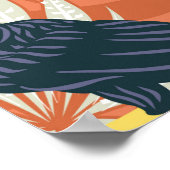 Nahtloses Touch- und Dschungelmuster Poster (Ecke)