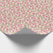 Nahtloses Tulip Floral Pattern - Vintag botanisch Geschenkpapier (Ecke)