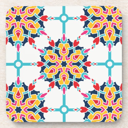 Nahtloses türkisches Design Getränkeuntersetzer (Vorderseite)