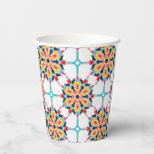 Nahtloses türkisches Design Pappbecher (Rückseite)