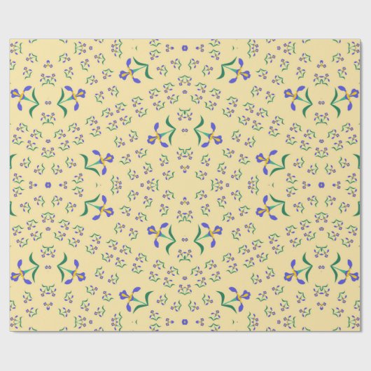 nahtloses Vektormuster Blumen Design Geschenkpapier (Flach)