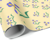 nahtloses Vektormuster Blumen Design Geschenkpapier (Rolleneckpunkt)