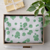 Nahtloses Vier-Blatt-Kleeblatt-Muster Seidenpapier (Geschenk)