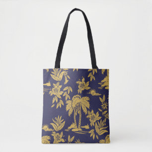 Nahtloses Vintage-Design mit Hawaii, tropisch Tasche