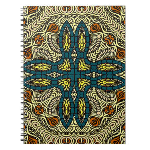 Nahtloses Vintage-Muster im orientalischen Stil Bl Notizblock