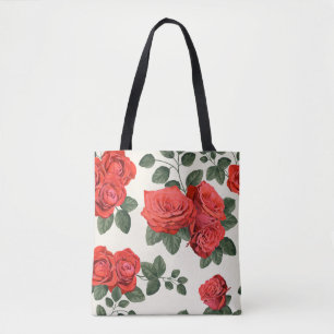 Nahtloses Vintage-Rosenmuster, florales Design. Tasche