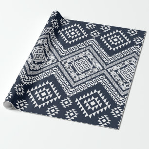 Nahtloses vintage Tribal-Musterdesign. Stylisches Geschenkpapier