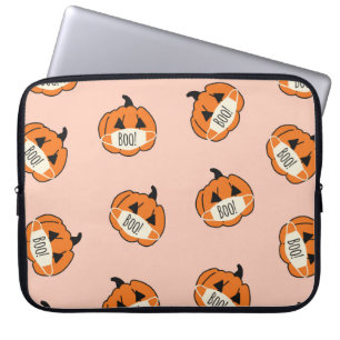 Nahtloses Vintages Halloween-Kürbis. Pumpkins wear Laptopschutzhülle