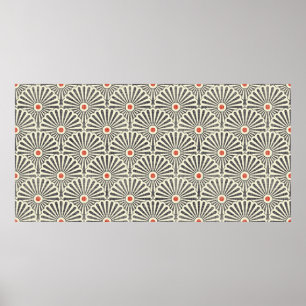 Nahtloses Vintages japanisches Muster auf Texturba Poster