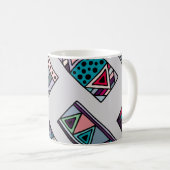 Nahtloses Vintages Muster. geometrischer Hintergru Kaffeetasse (VorderseiteRechts)