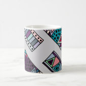 Nahtloses Vintages Muster. geometrischer Hintergru Kaffeetasse (Mittel)