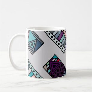 Nahtloses Vintages Muster. geometrischer Hintergru Kaffeetasse