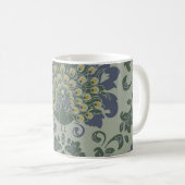 Nahtloses Vintages Muster mit romantischem Vogel a Kaffeetasse (VorderseiteRechts)