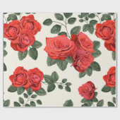 Nahtloses Vintages Muster mit Rose Geschenkpapier (Flach)