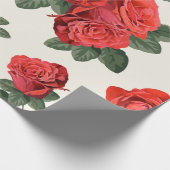 Nahtloses Vintages Muster mit Rose Geschenkpapier (Ecke)