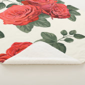 Nahtloses Vintages Muster mit Rose Sherpadecke (3/4)