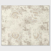 Nahtloses Vintages Muster mit Wirkung von attriti Geschenkpapier (Flach)