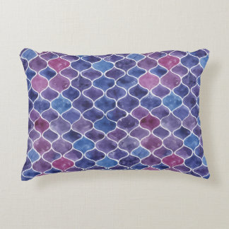 Nahtloses Violett-Muster Dekokissen