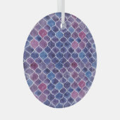 Nahtloses Violett-Muster Ornament Aus Glas (Vorderseite Rechts)