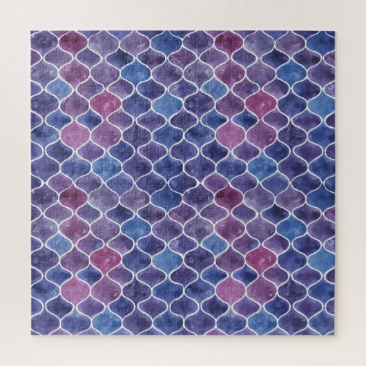 Nahtloses Violett-Muster Puzzle (Vertikal)