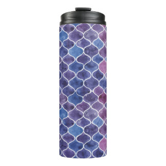 Nahtloses Violett-Muster Thermosbecher